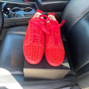 Christian Louboutin low top suede sneakers (sz 14)